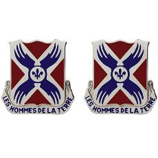 877th Engineer Battalion Unit Crest (Les Hommes De La Terre)